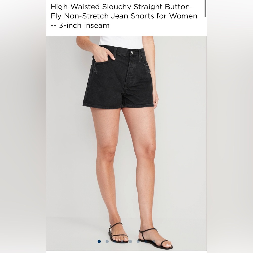 Old Navy- High waisted slouchy short with button fly